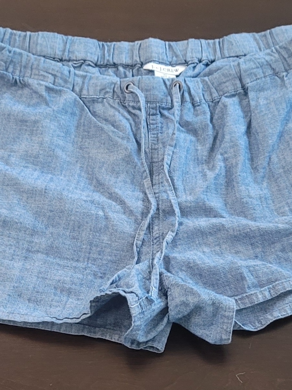 J.Crew Blue Chambray Drawstring Shorts
